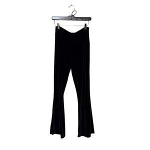No‎ Boundaries Black Velvet Flared Pants Size 11/13 witchy whimsygoth